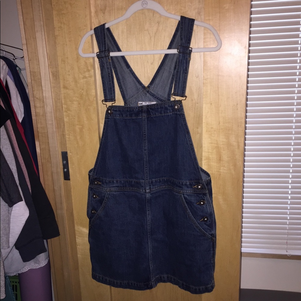 Free People Denim Overall Bibs Coveralls Dress